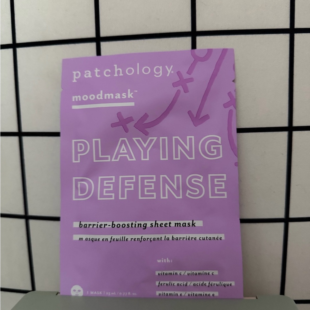 Patchology Playing Defense Moodmask Barrier-Boosting Sheet Mask - Purple